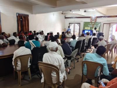 शेतकऱ्यांसाठी पीएम मोदीसाहेब यांच्या लाइव्ह कॉन्फरन्सचे आयोजन